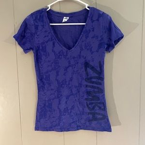 Purple Zumba Tee - shirt sleeve